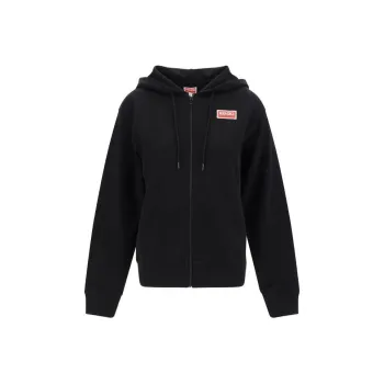 KENZO Logo print Zip front Hoodie
