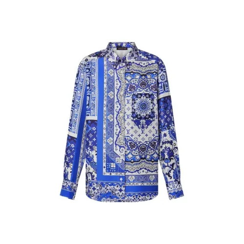 LOUIS VUITTON FLIGHT MODE Shirt Women's Blue