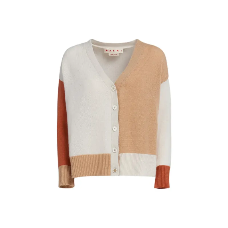 MARNI V-Neck Buttoned Cardigan-0