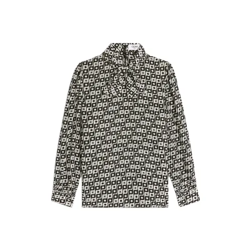 celine and Lavaliere Blouse With Bow In Silk