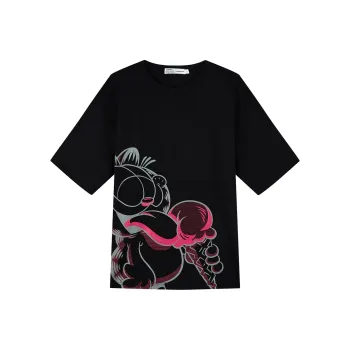 FUN X Garfield T Shirts Women's Black