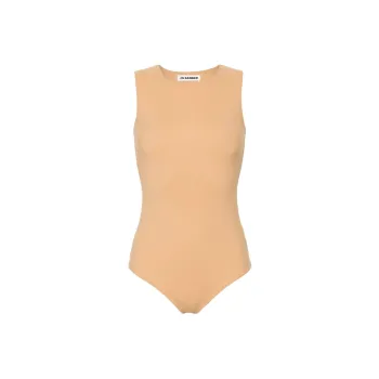 JIL SANDER Round neck Sleeveless Bodysuit