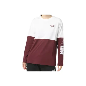 PUMA T-Shirts Women's Burgundy