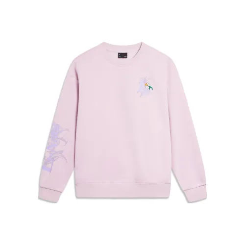 LiNing Sports Life Collection Sweatshirt Women's Dusty Pink Purple