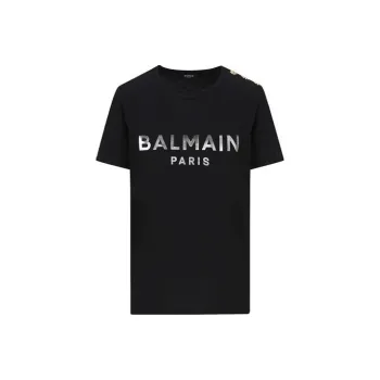 BALMAIN T Shirt 'Black/Gold'