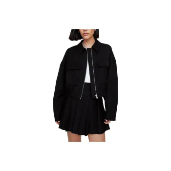 NASTY GAL Tailored Bomber Jacket Jackets Coats Women's Black