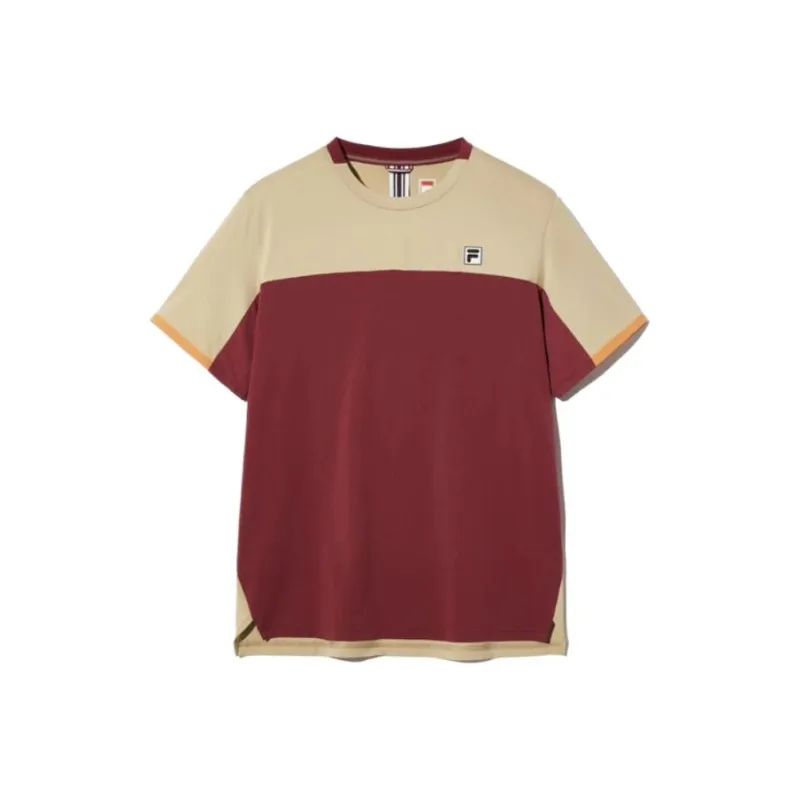FILA SS25 Tennis Top Men's Burgundy-0