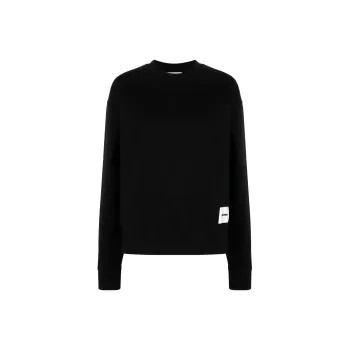 JIL SANDER + Logo Patch Crewneck Sweatshirt