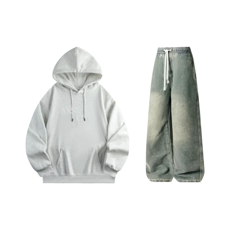 A.X.S.K Sweatshirt Sets Unisex-29