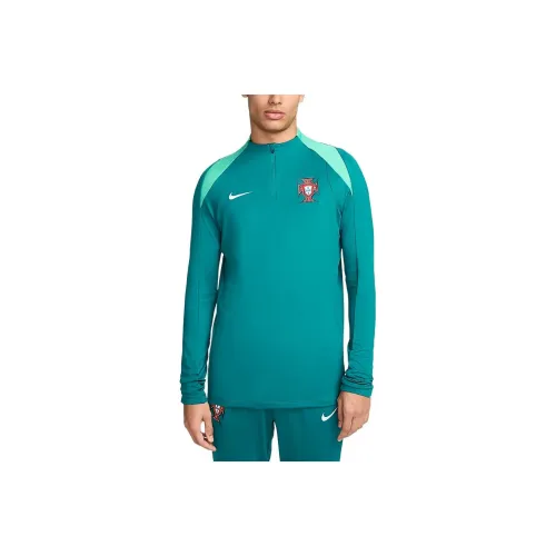 nike whit Dri Fit Soccer Jerseys Men's Crystal Turquoise/Dynamic Green/Sailcloth