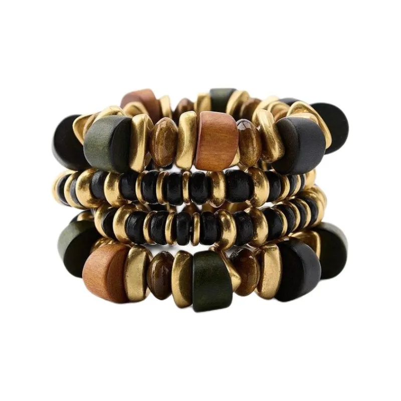 ZARA Ceramic Bracelets Women's Brown-1