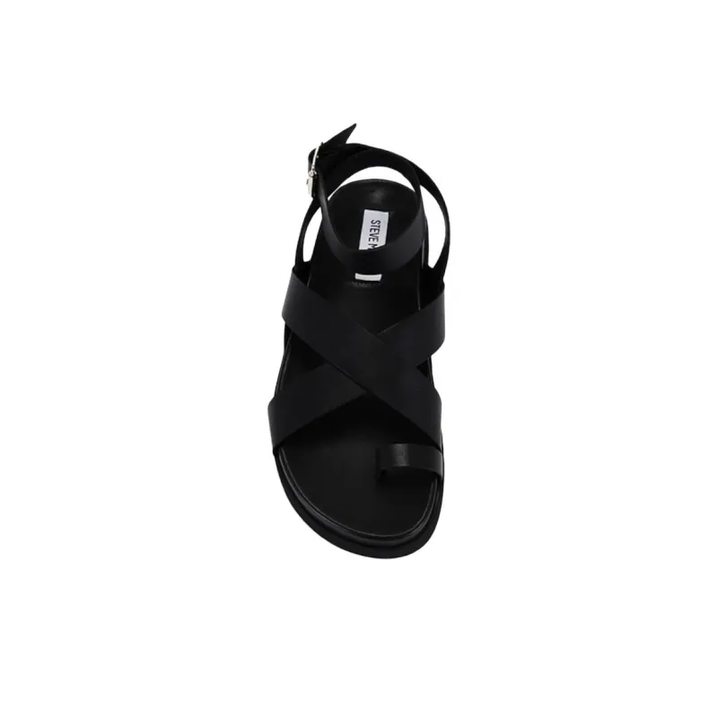 STEVE MADDEN MIRA One Strap Sandals Women's Black-3