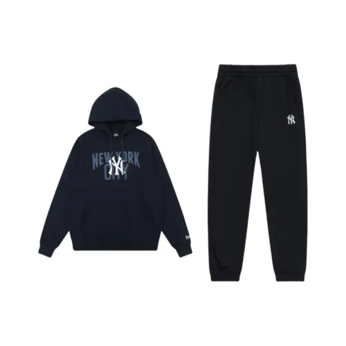 MLB NEW ERA New York Yankees Sweatshirt Set Unisex Dark Blue