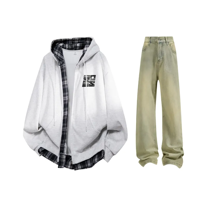 THREEAGAINTHR33 Sweatshirt Set Unisex-5