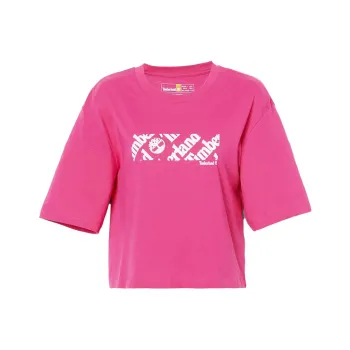Timberland T-Shirts Women's Rose Red