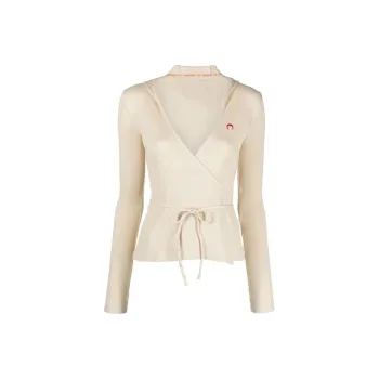 Marine Serre Sweatshirts Women's Ecru