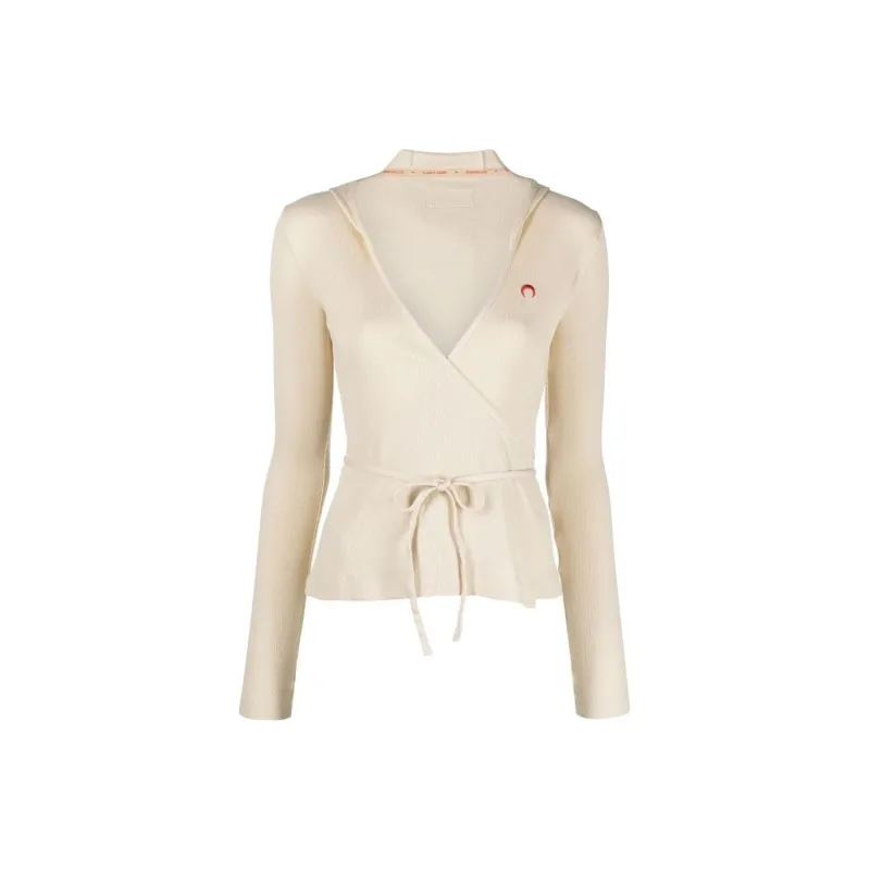 Marine Serre Sweatshirts Women's Ecru-0