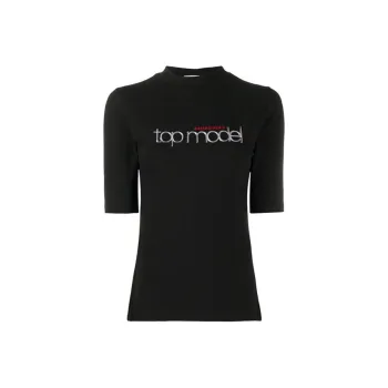 Balenciaga T Shirt Slim Fit Women's Black