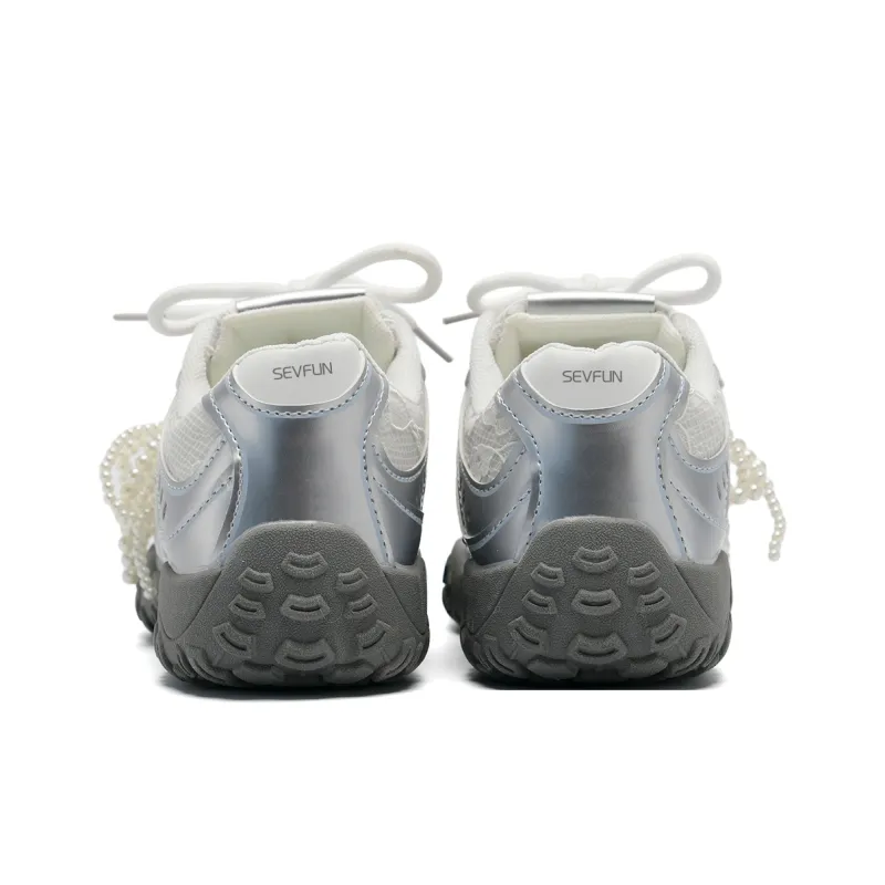 7 SEVFUN Wear resistant And Lightweight Low Top Chunky Sneakers Women's-6