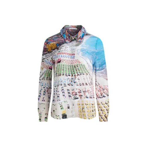 ALICE+OLIVIA Willa Graphic-print Silk-twill Shirt