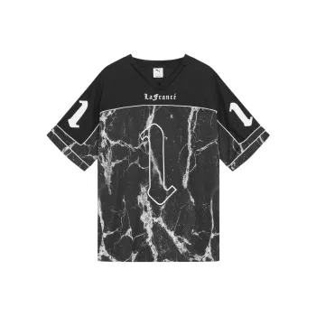 PUMA x AFRANCÉ Written In Chrome Football Jersey Men Soccer Jersey Men's Black
