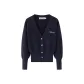 Navy Blue, Pearl Button Sweater