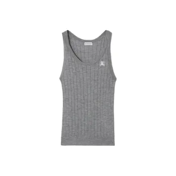 Burberry Ekd Intarsia logo Cashmere Vest