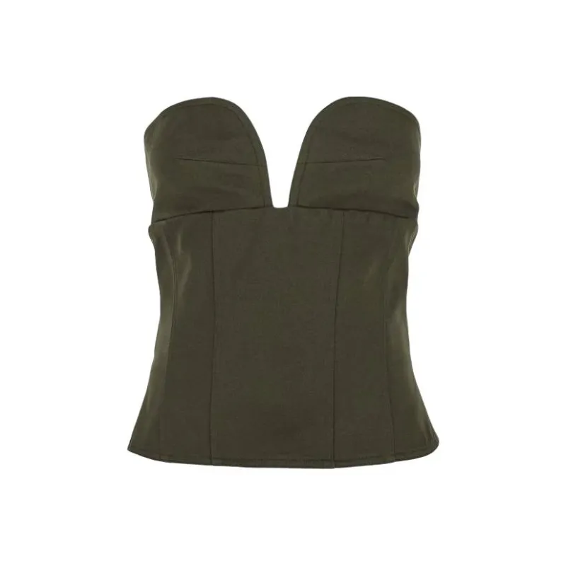 MaxMara Strapless Bustier Top-0