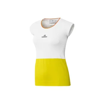 Adidas Regular T Shirt Women's White/Yellow