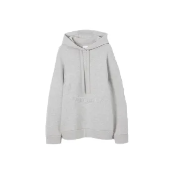 Burberry Oak Leaf Crest-embroidered Drawstring Hoodie