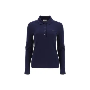 LACOSTE Logo patch Long sleeve Polo Shirt