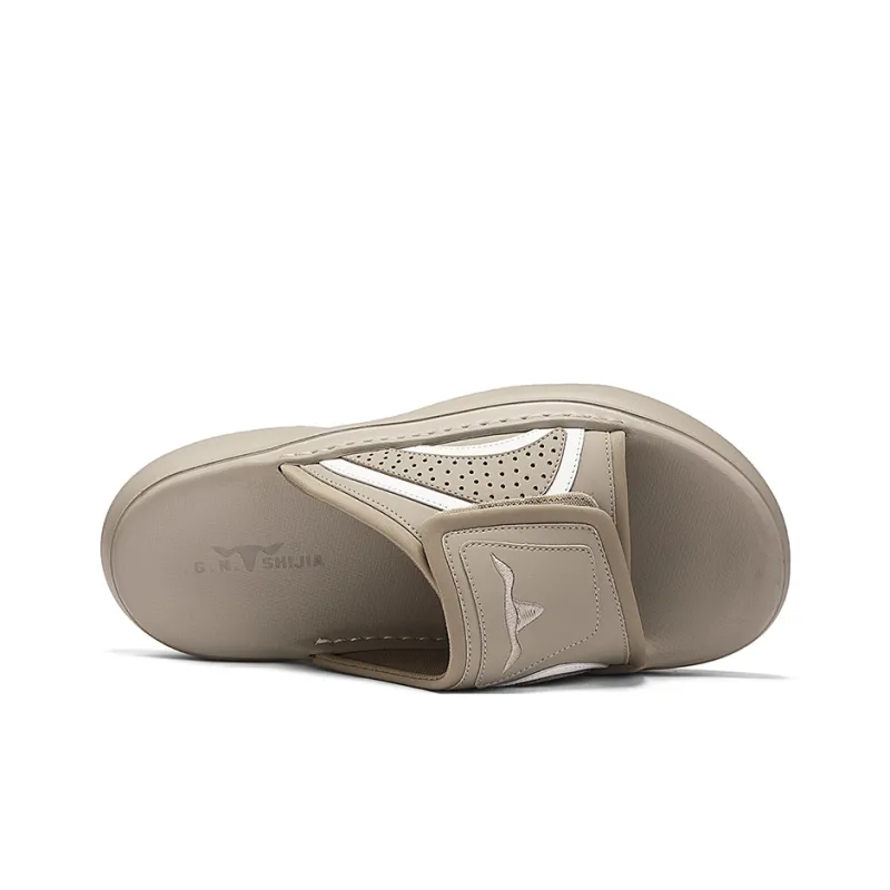 G.N.SHIJIA Rubber Foam Outsole Slip Resistant Abrasion Resistant Quick Dry Cushioning Slide Slippers Men's-11