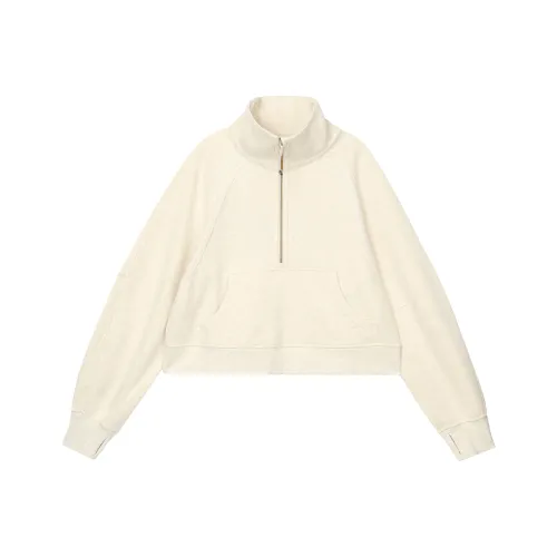 Lululemon Scuba Series Sweatshirt Women's Mixed Ivory White/Gold