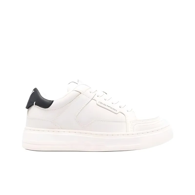 EMPORIO ARMANI EA7 Low Top Skateboard Shoes Women's White-1