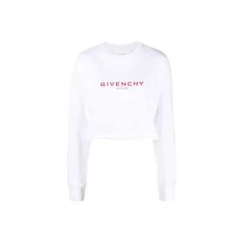 Givenchy Logo Printed Cropped Sweatshirt