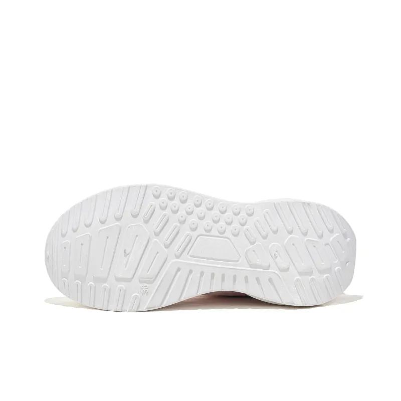 RENBEN Breathable Coverage Low Top Casual Shoes Women's White Pink-5