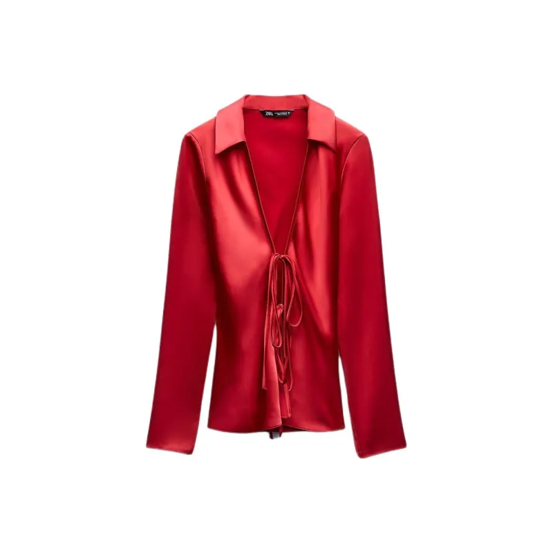 ZARA Shirts Women's Red-0