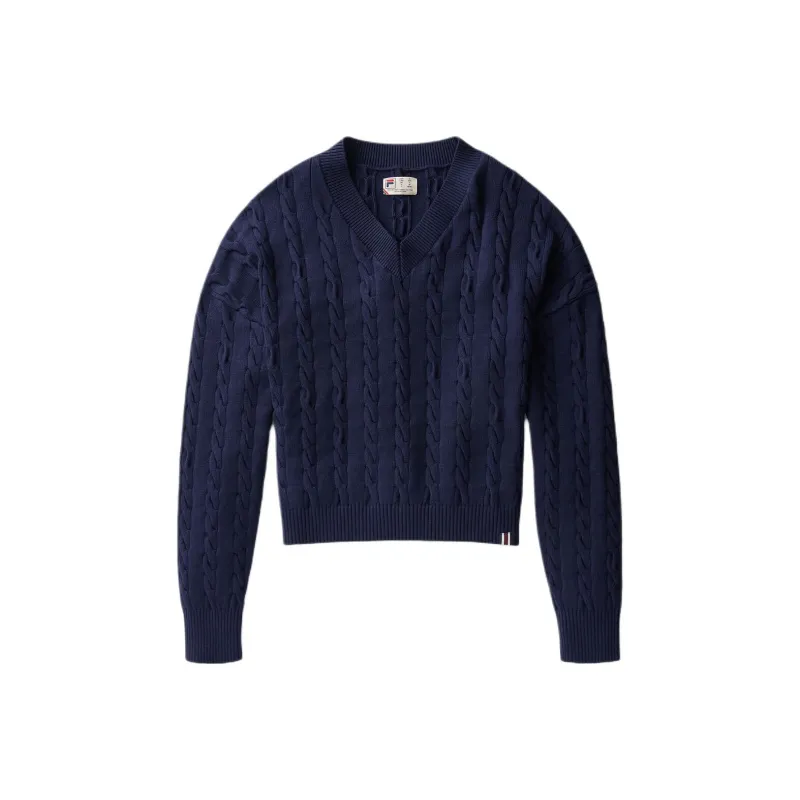 FILA BASELINEChunky FW24 Knitwear Women's Marine Blue-0