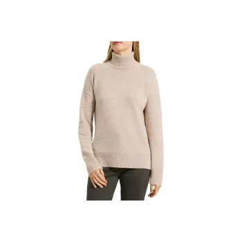 THEORY Cashmere Sweaters Women's Gray-White Mixed Color