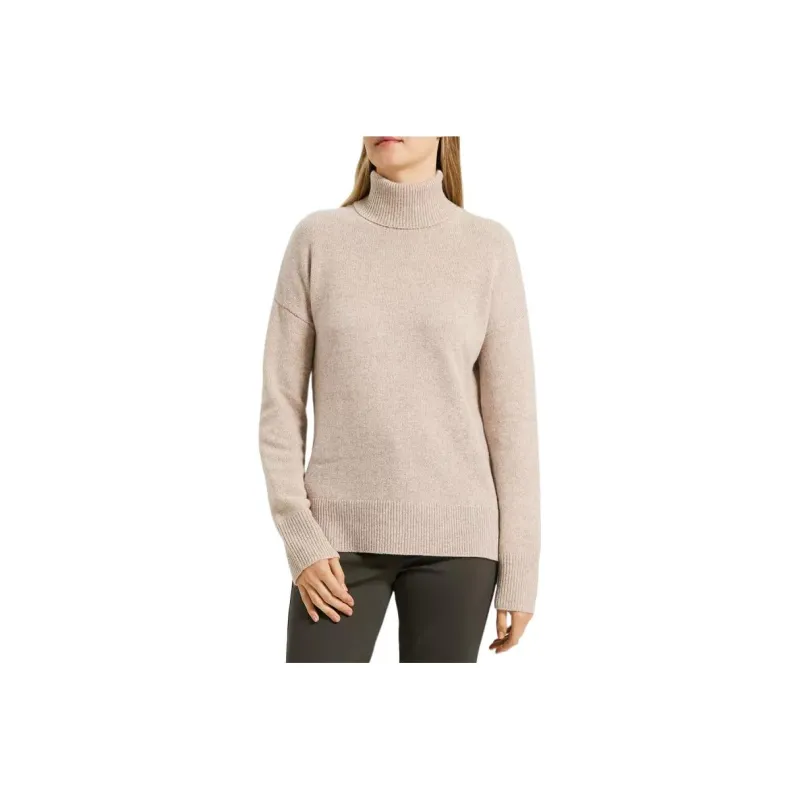 THEORY Cashmere Sweaters Women's Gray-White Mixed Color-0