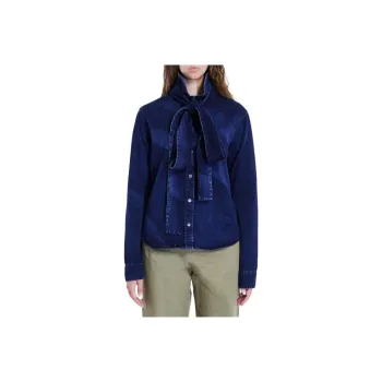 LOEWE Denim Bow Shirt 'Washed Indigo'