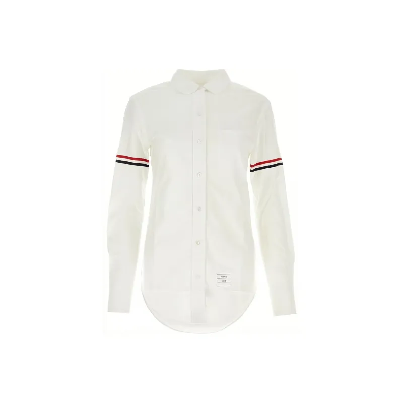THOM BROWNE Rwb Striped Buttoned Shirt-0