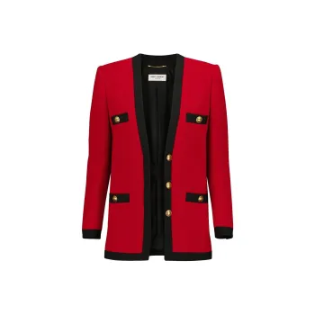 SAINT LAURENT FW21 Jacket Women's Red
