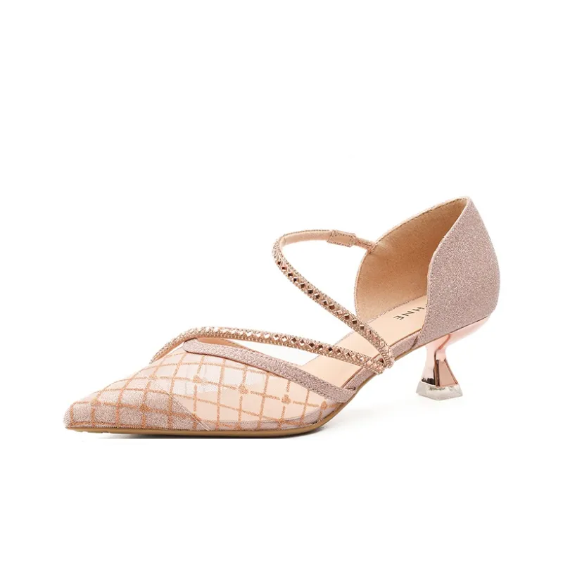 DAPHNE High Heels Women's Silver/Champagne-6