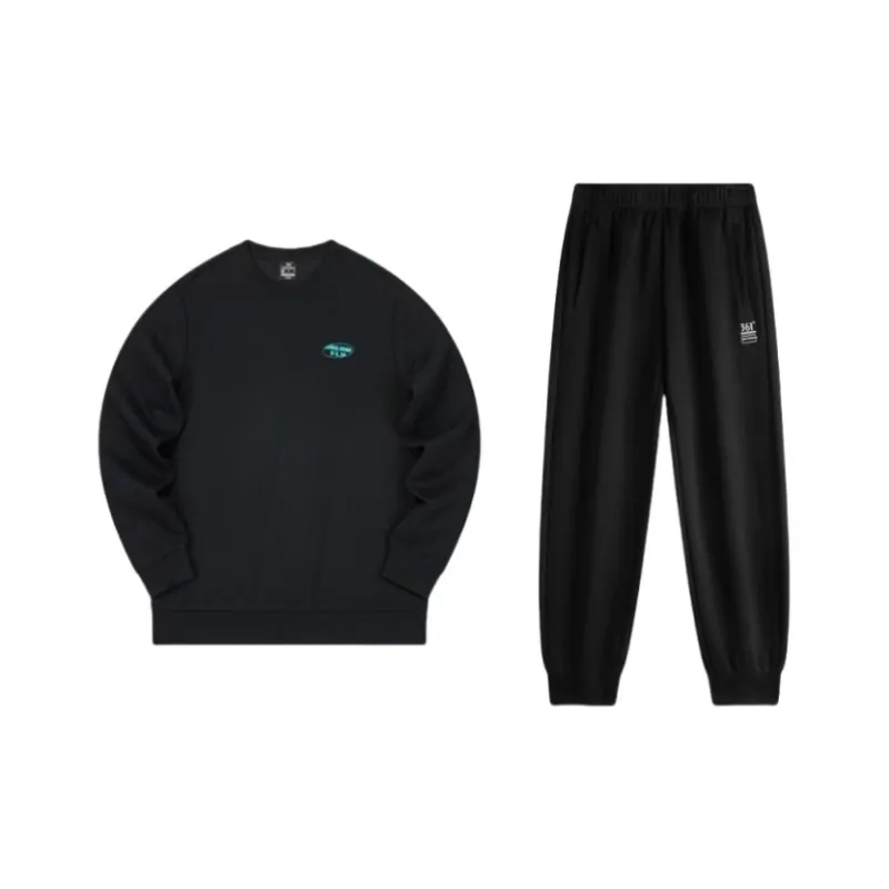 361° Sweatshirt Set Unisex Super Black-0
