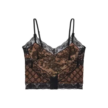 GUCCI Gg Lace Top
