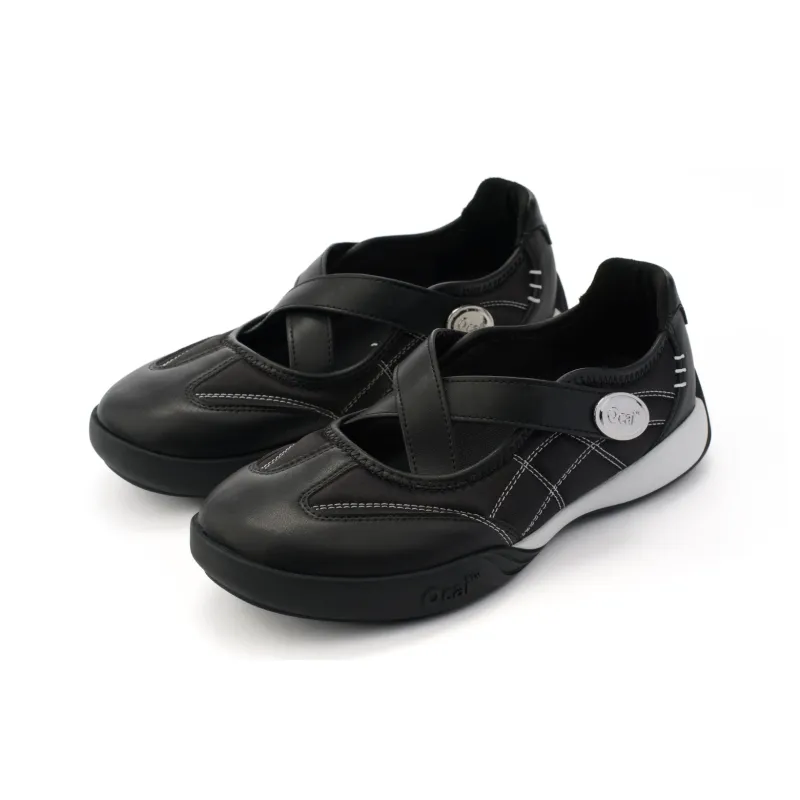 Ocai Abrasion Resistant Shock Absorbers Low Top Casual Shoes Women's Silk Black-1
