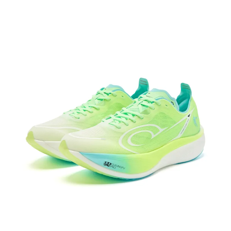 QIAODAN Feiying PB3 Enhanced Edition Running Shoes Men Low Top Jordan White/Glow Yellow-2
