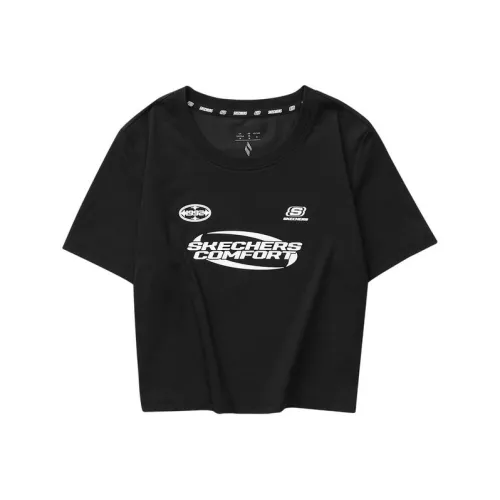 Skechers Regular T Shirt Women's Carbon Black