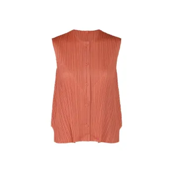 PLEATS PLEASE ISSEY MIYAKE SS24 Shirt Women's Coral Pink